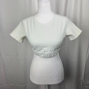 NVGTN Open Back White Tee